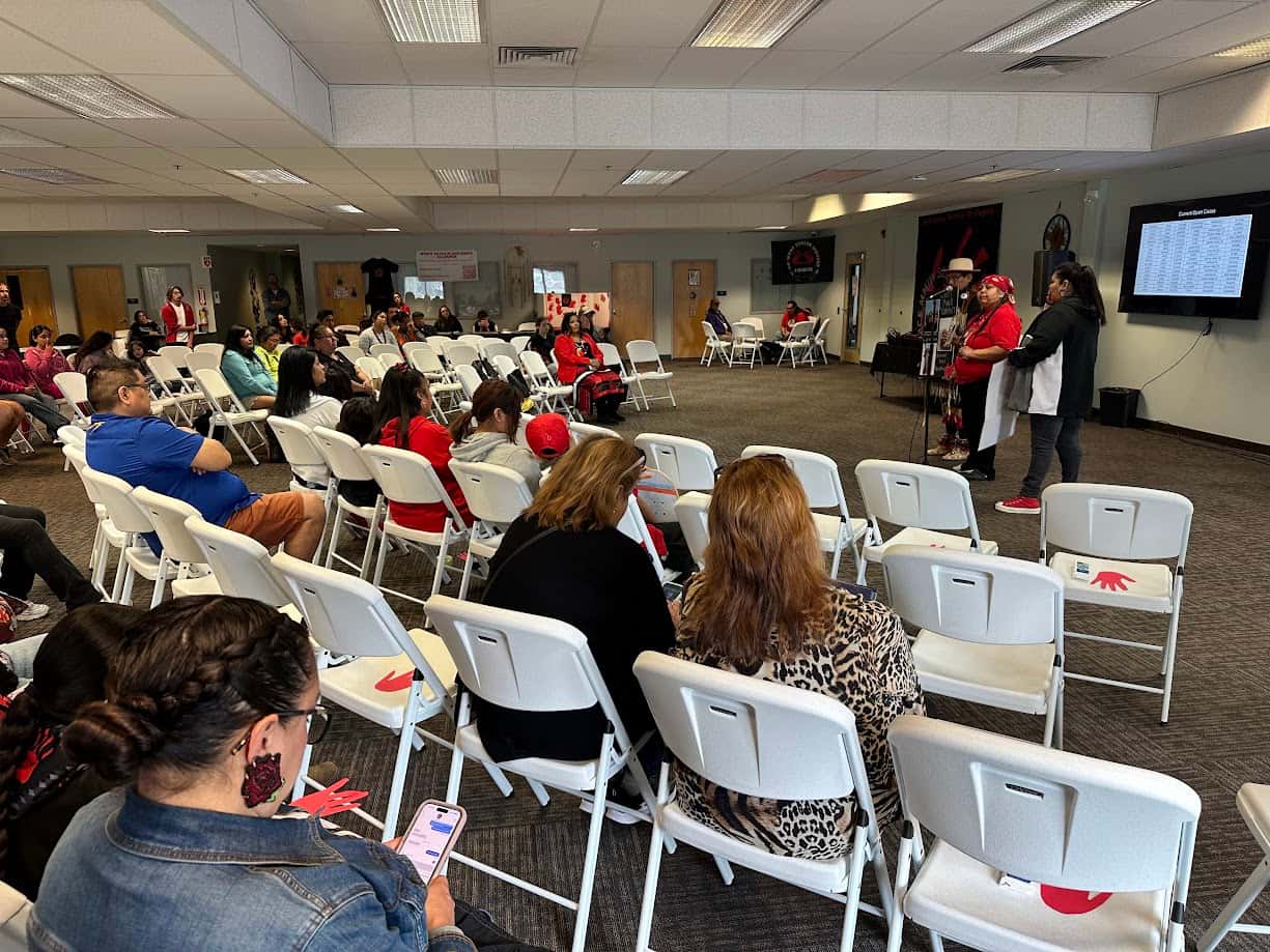 Attendees at MMIW Search & Hope Alliance’s first annual conference in Gresham, Oregon met to discuss the MMIP crisis and how they’ve been personally affected, on Monday, May 5, 2025.