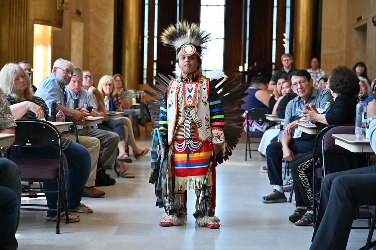 2023 ND Indian Ed Summit Boy standing