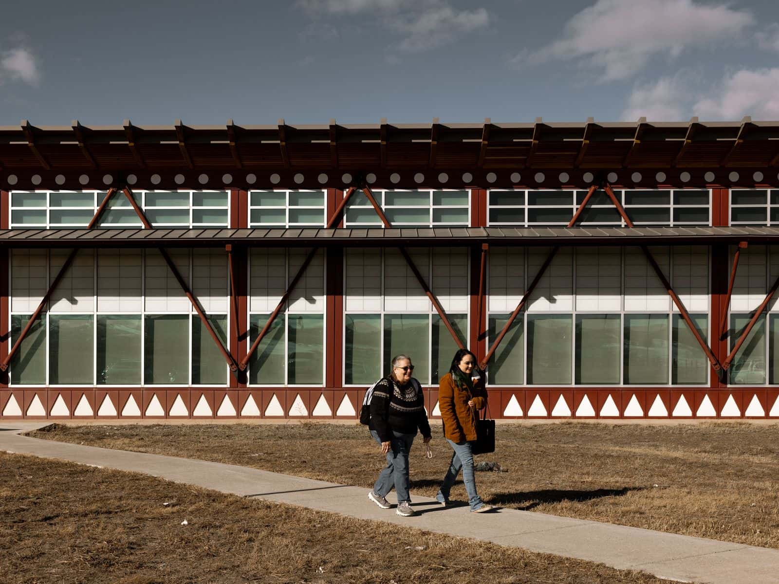 The campus of Blackfeet Community College in Browning, Mont.