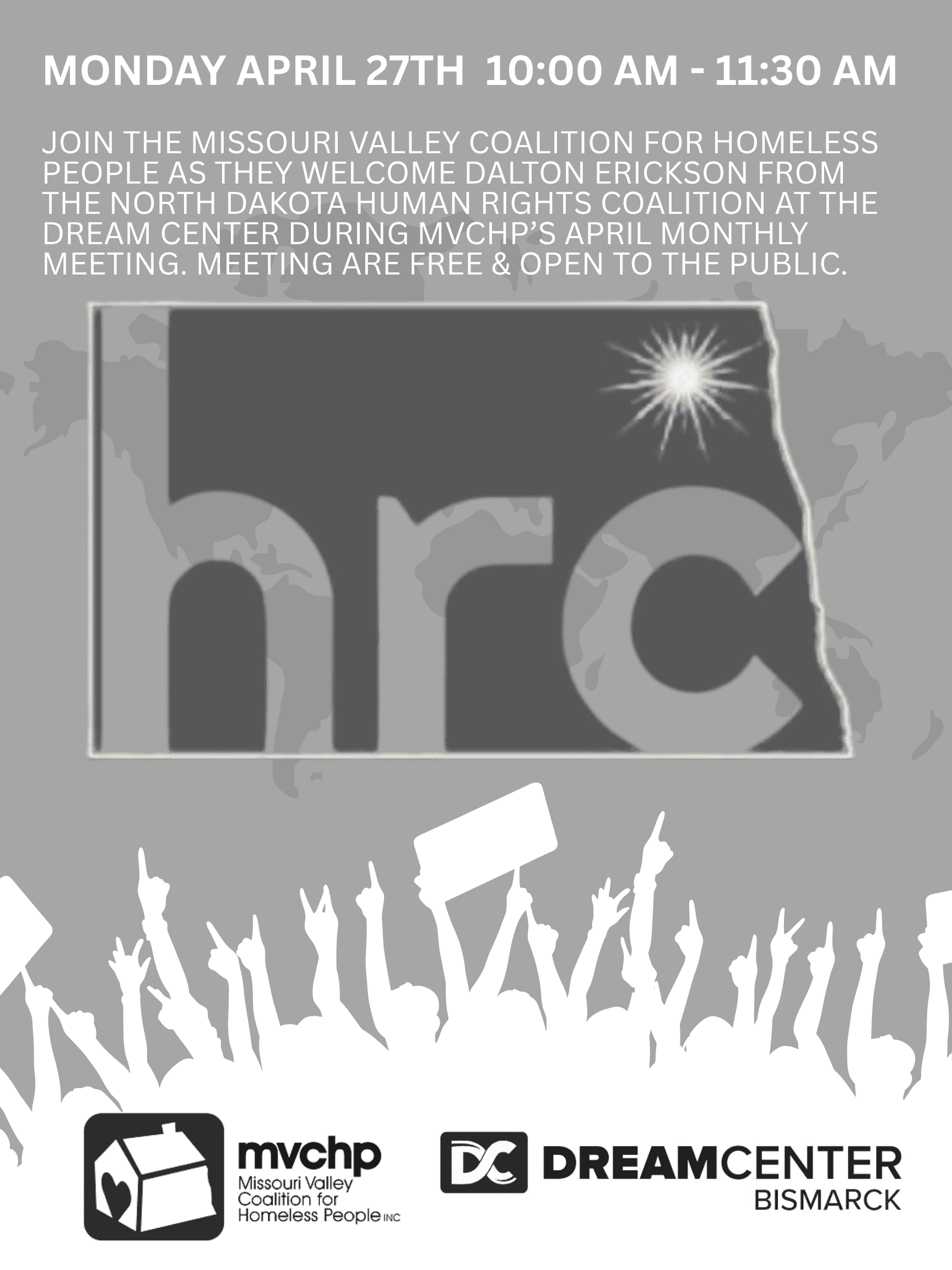 Missouri Valley Coalition to host ND Human Rights Coalition at April meeting