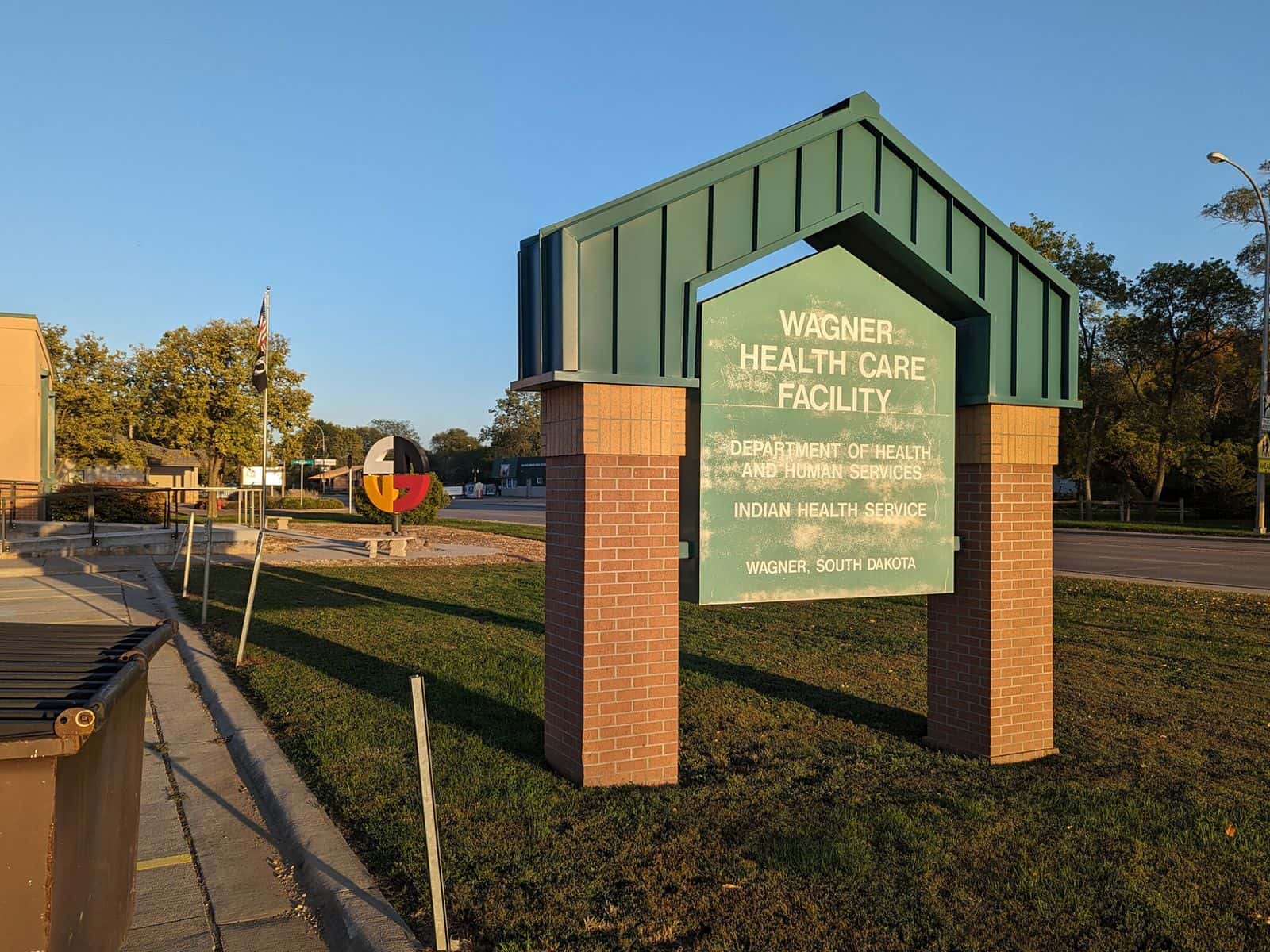 The Indian Health Service office in Wagner, South Dakota. A new report says the health disparity between Native American and white South Dakotans is among the largest racial or ethnic health gaps in the nation.