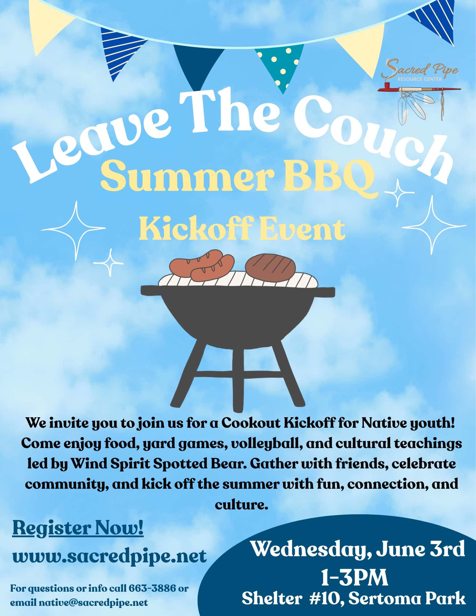 Sacred Pipe Resource Center plans summer BBQ kickoff for Native youth