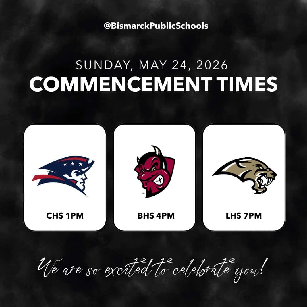 Bismarck Public Schools announces graduation ceremony schedule