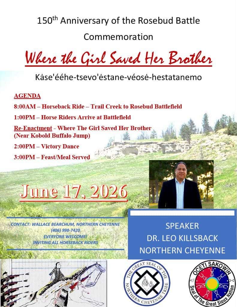 Rosebud Battle commemoration planned June 17 at Rosebud Battlefield
