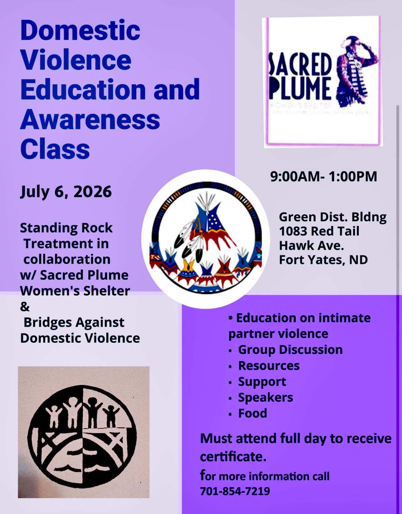 Standing Rock partners to host domestic violence education class
