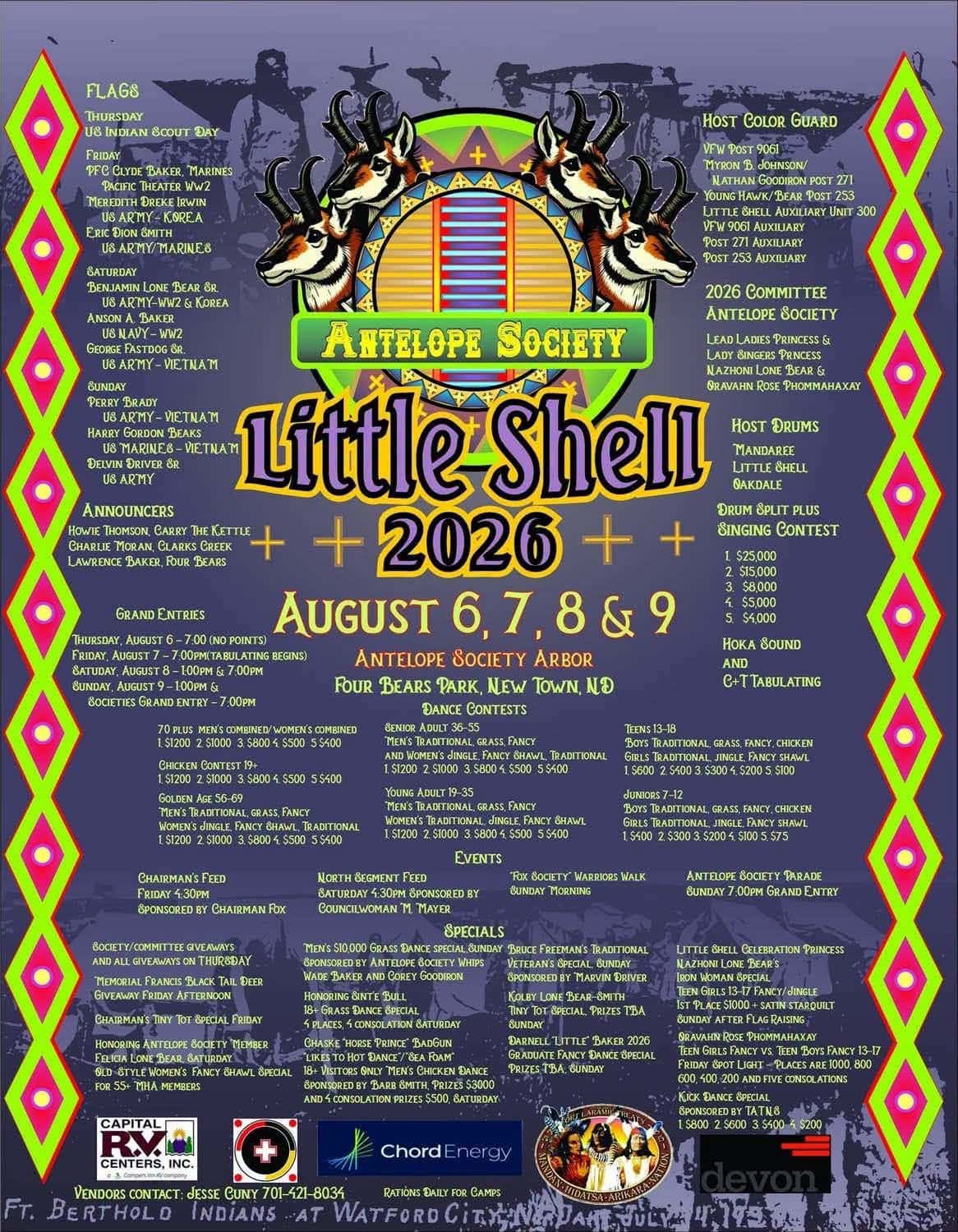 Little Shell Celebration announces 2026 Antelope Society powwow