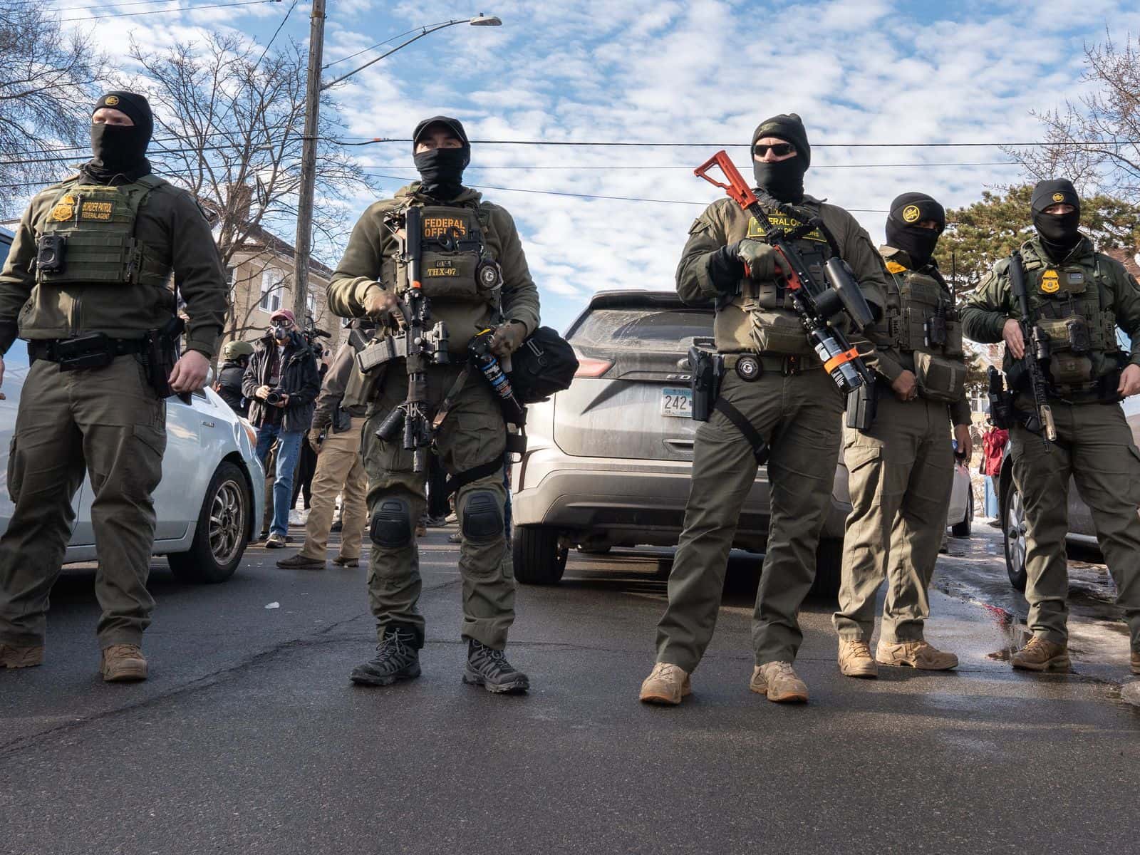 Armed Federal Agents on Park Avenue in Minneapolis