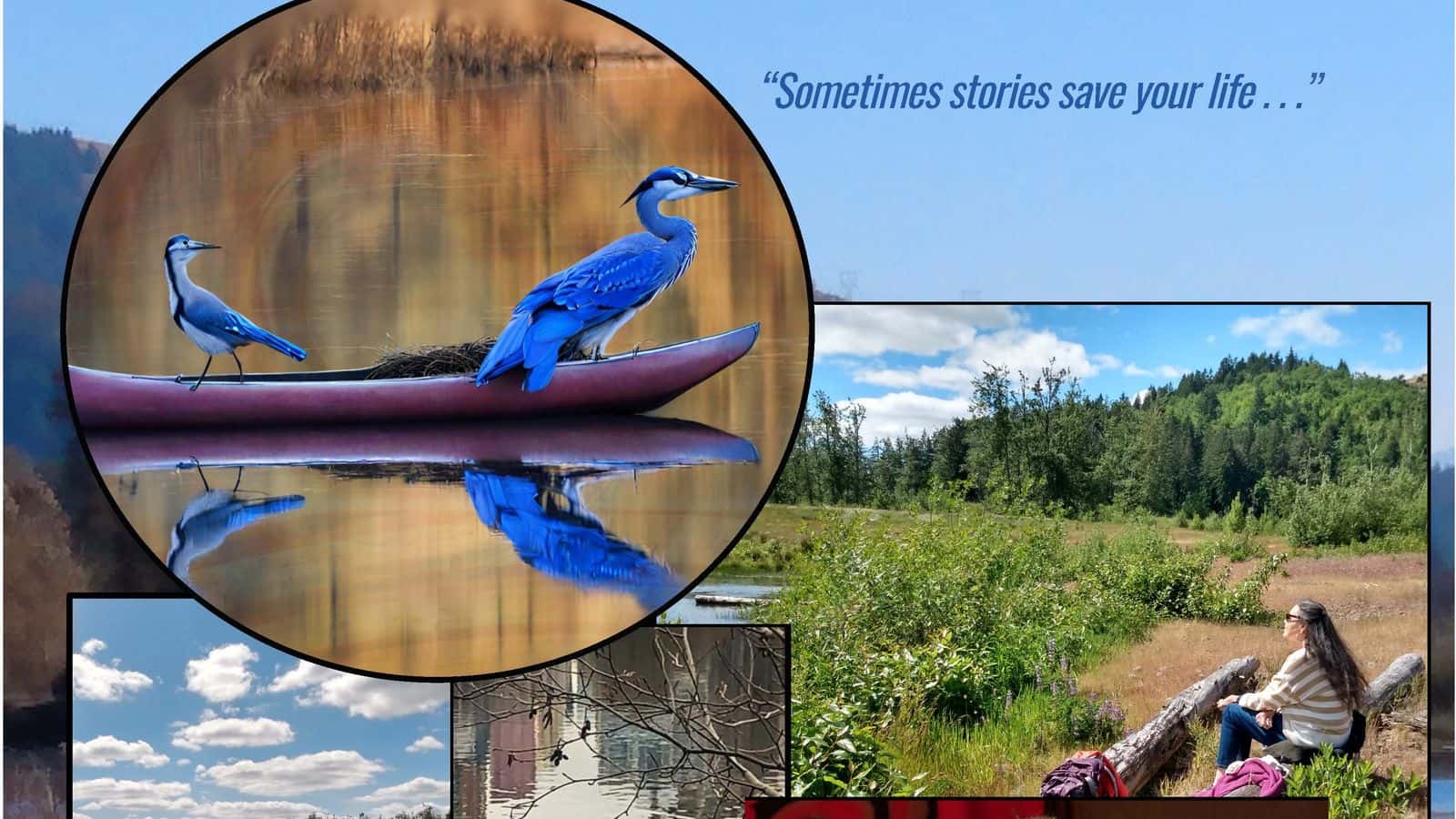 Promotional poster for “BlueJay’s Canoe,” a collaborative production between VLT and illioo Native Theater. (Photo courtesy of Theresa May)
