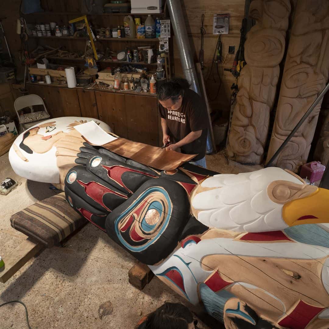Totem pole to be carried across the United States.