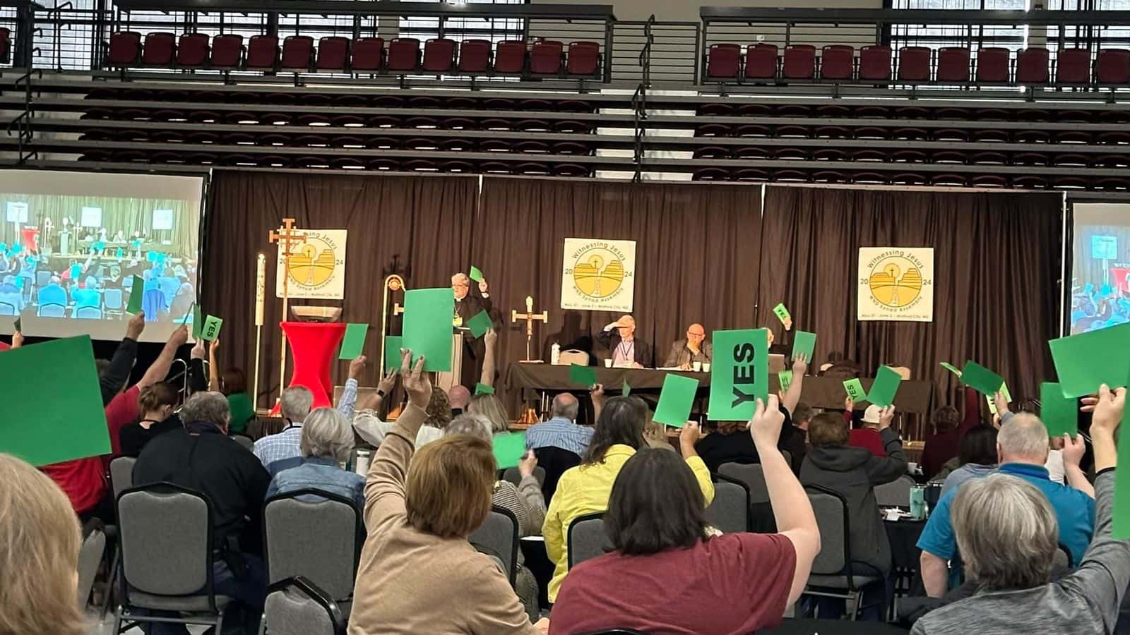 Exterior view of Cathedral of the Holy Spirit, a Catholic church in Bismarck, and part of
the Bismarck diocese.