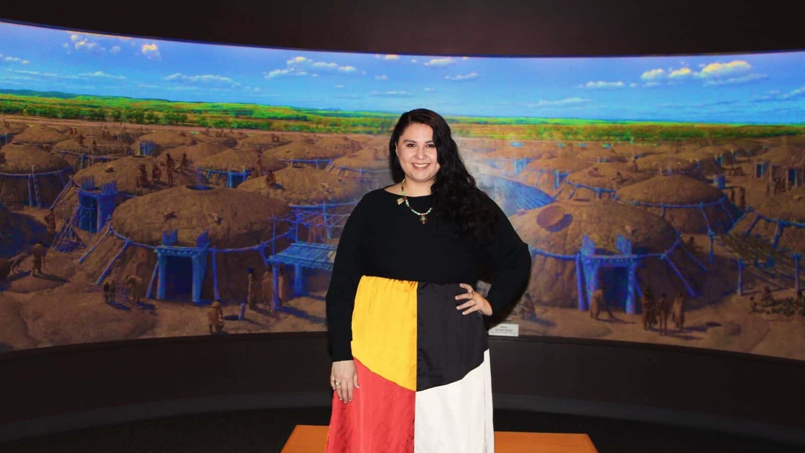 Sashay Schettler visits the North Dakota State Capitol on March 5, unaware that she’d be chosen to be the assistant director for the Office of Indian and Multicultural Education. Photo credit/ Adrianna Adame