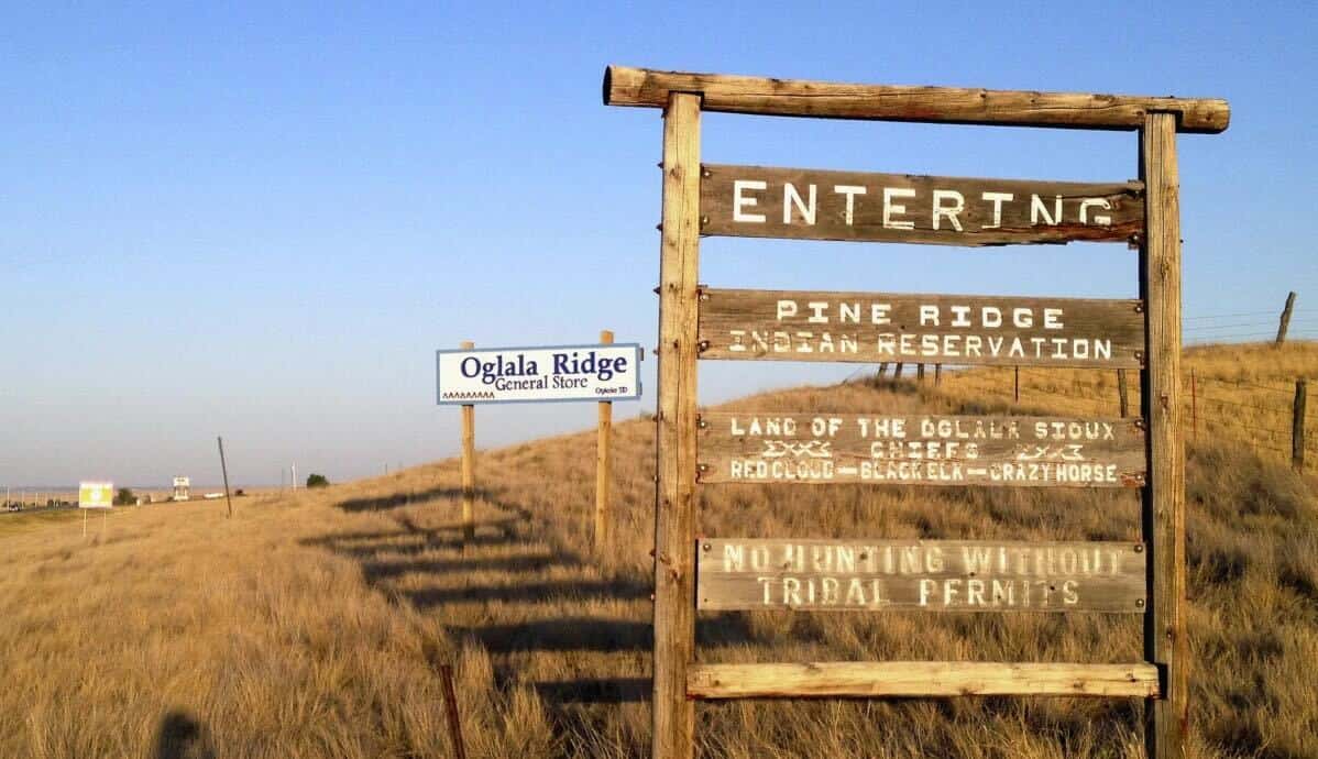 Pine Ridge sign