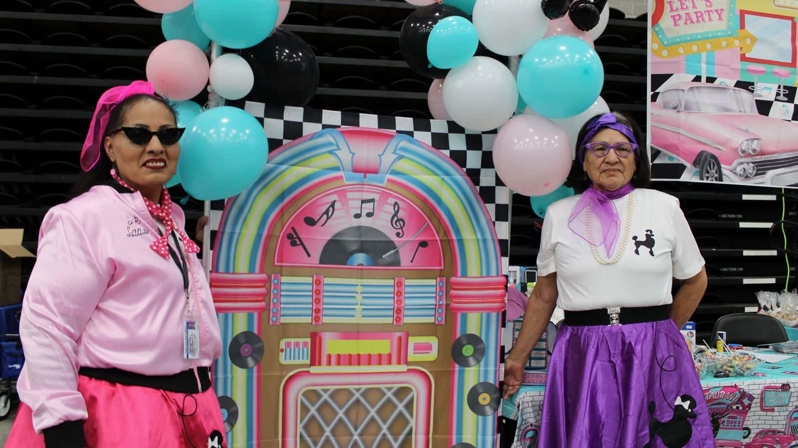 Two elders representing the Northeast segment of the MHA Nation went all out with their ‘50s-themed outfits. 
