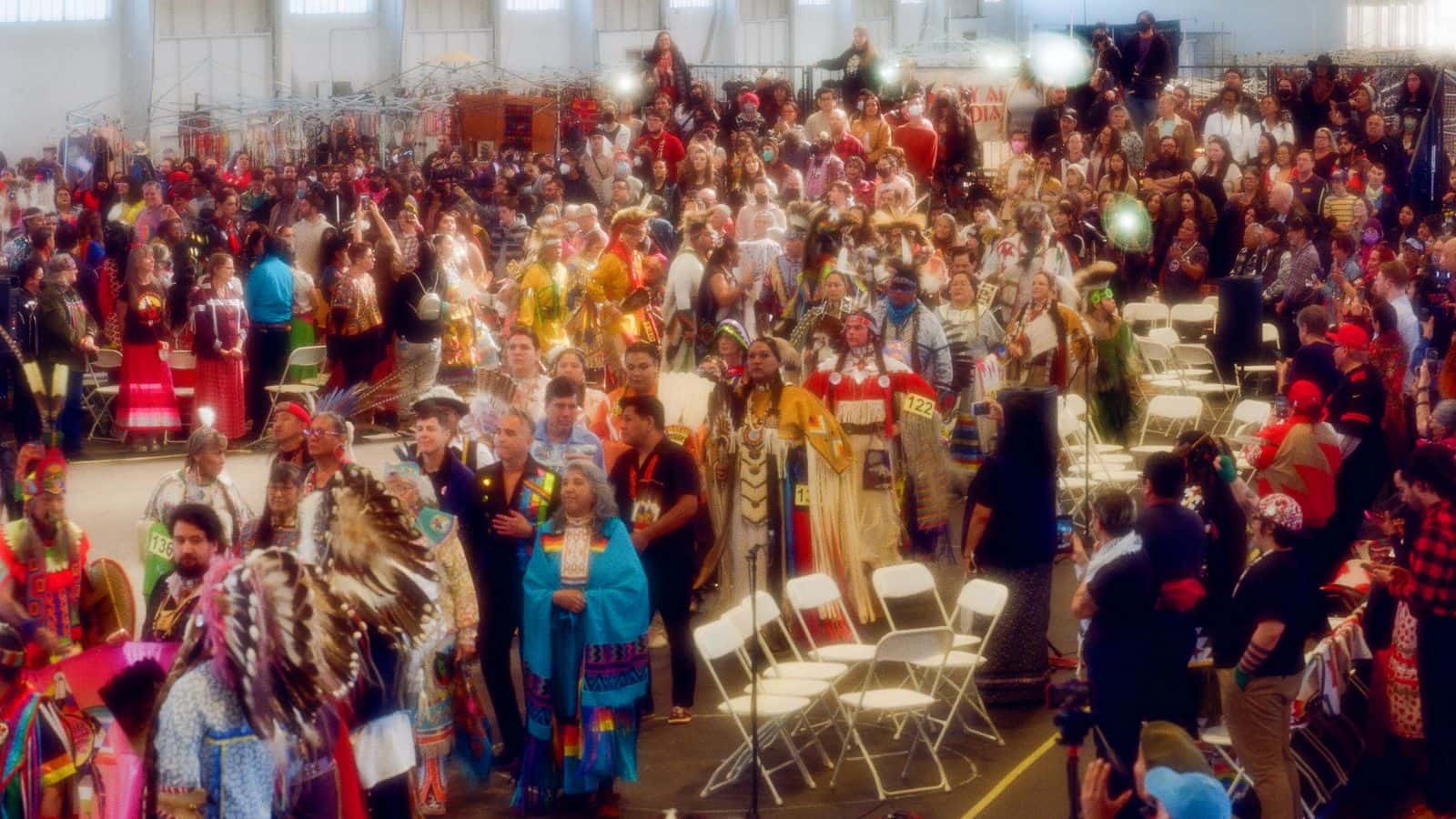BAAITS Powwow 2025 Grand Entry, Saturday, Feb. 1, 2025. (Photo credit: Arnulfo Navarro)