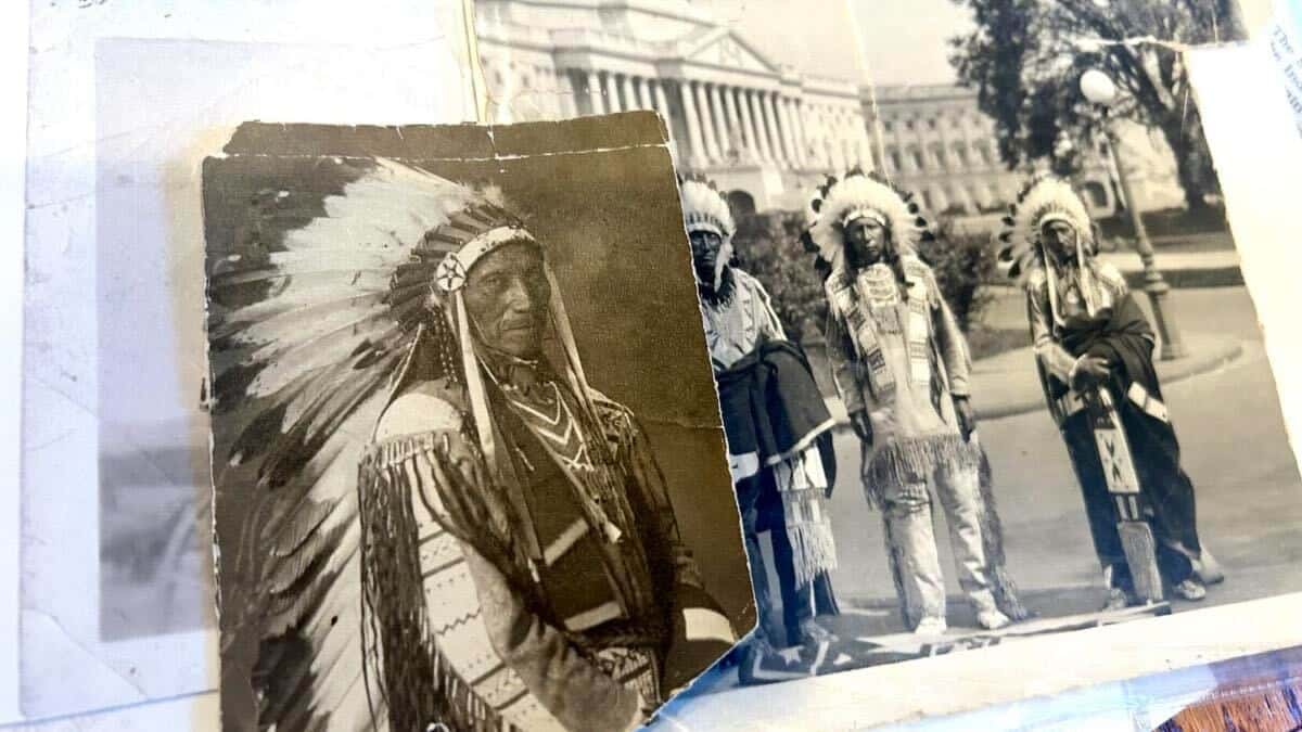 Several survivors of the Wounded Knee Massacre visited the United States Congress in the late 1930s to discuss what happened that day. (Photo by Amelia Schafer, ICT/Rapid City Journal)