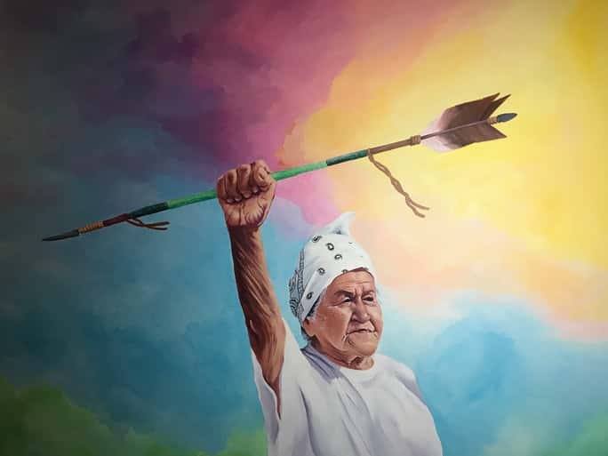 “Nookimisjichaag odishiwed” (Grandmother’s spirit visits the people) by Hillary Kempenich | Facebook