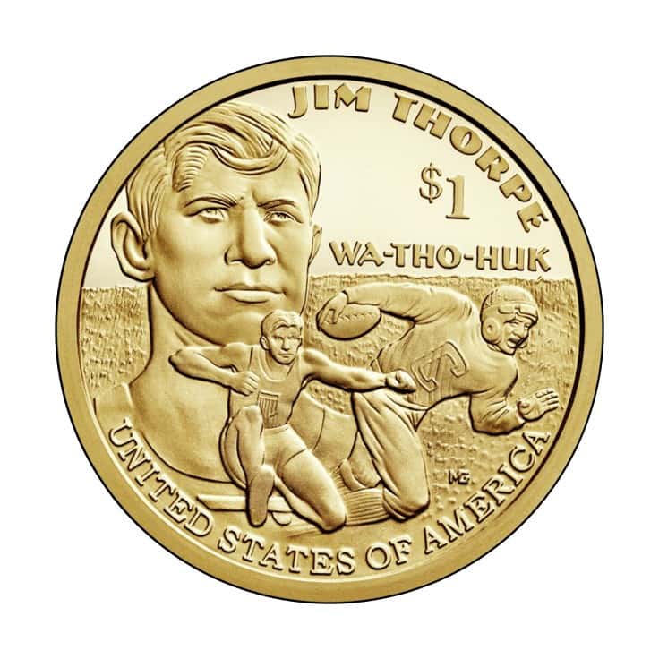 The Jim Thorpe dollar coin