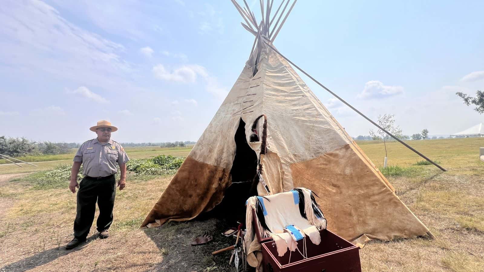 Loren Yellow Bird spent 23 years working as an interpreter at the Fort Union Trading Post National Historic Site, leading tours and speaking at festivities such as the Indian Arts event in 2008. (Photo credit/ Jodi Spotted Bear)