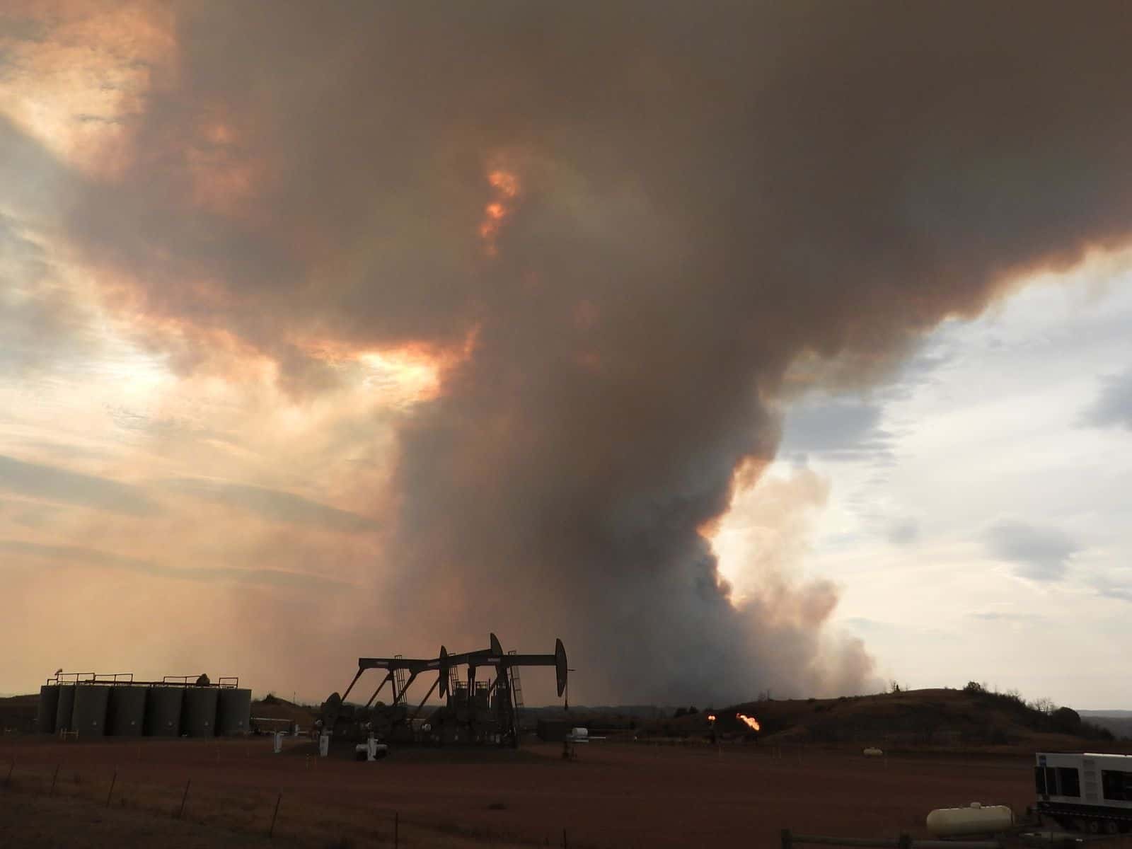 The Mandaree Volunteer Fire Department responded to a fire on the Fort Berthold Reservation on May 1. PHOTO CREDIT/JODI RAVE