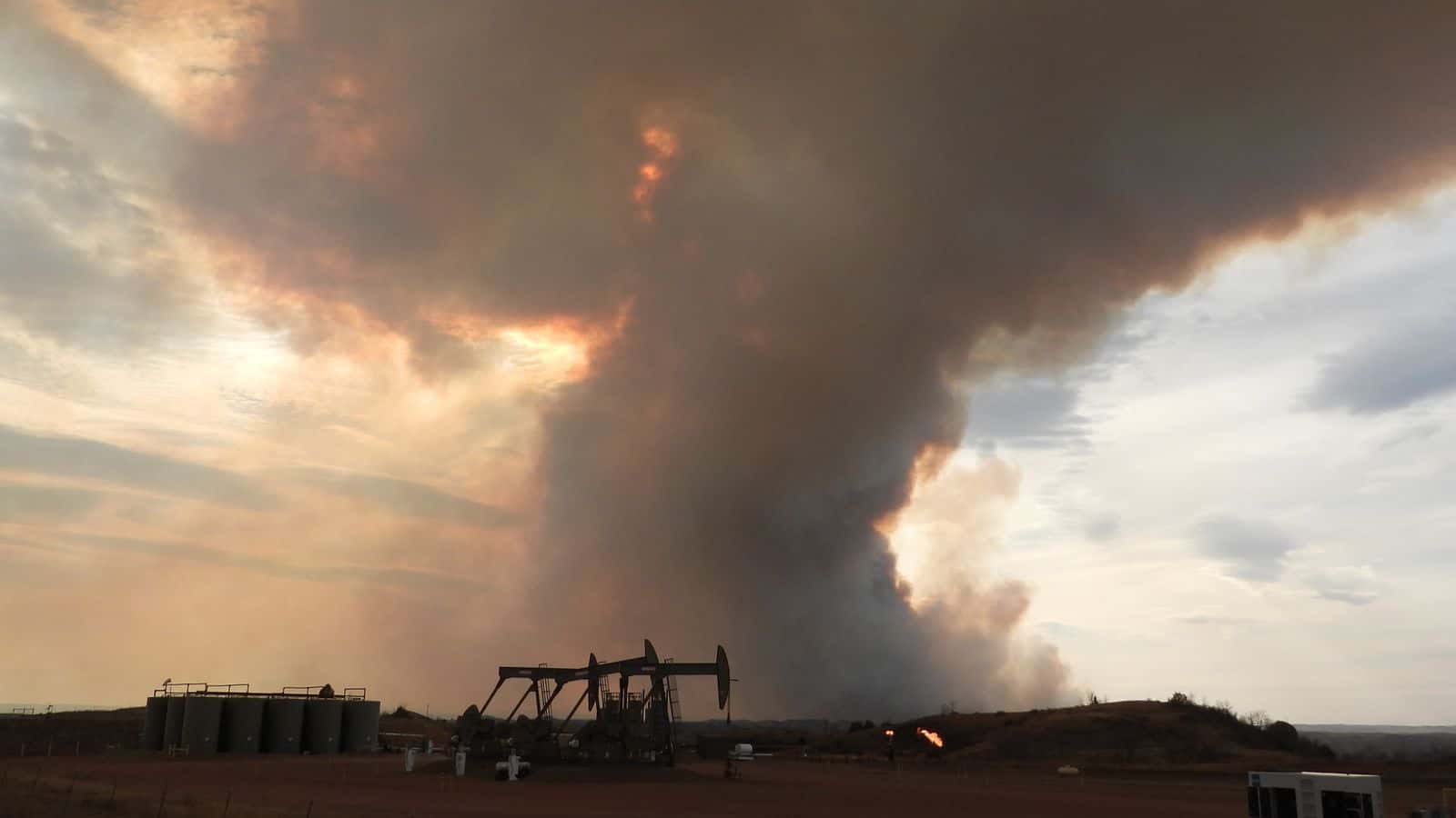 Dunn County Emergency Manager Denise Brew on Saturday, May 1, said the cause of a fire on the Fort Berthold Reservation was still undetermined. PHOTO CREDIT/JODI RAVE