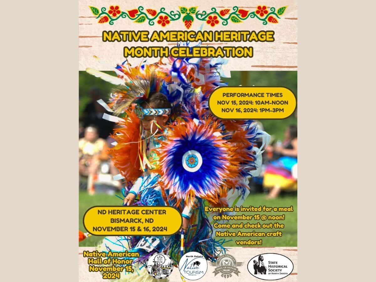 The North Dakota Native Tourism Alliance will be hosting its second annual Native American Heritage Month Celebration at the state capital in Bismarck from Nov. 15-16. (Photo courtesy of the North Dakota Native Tourism Alliance)