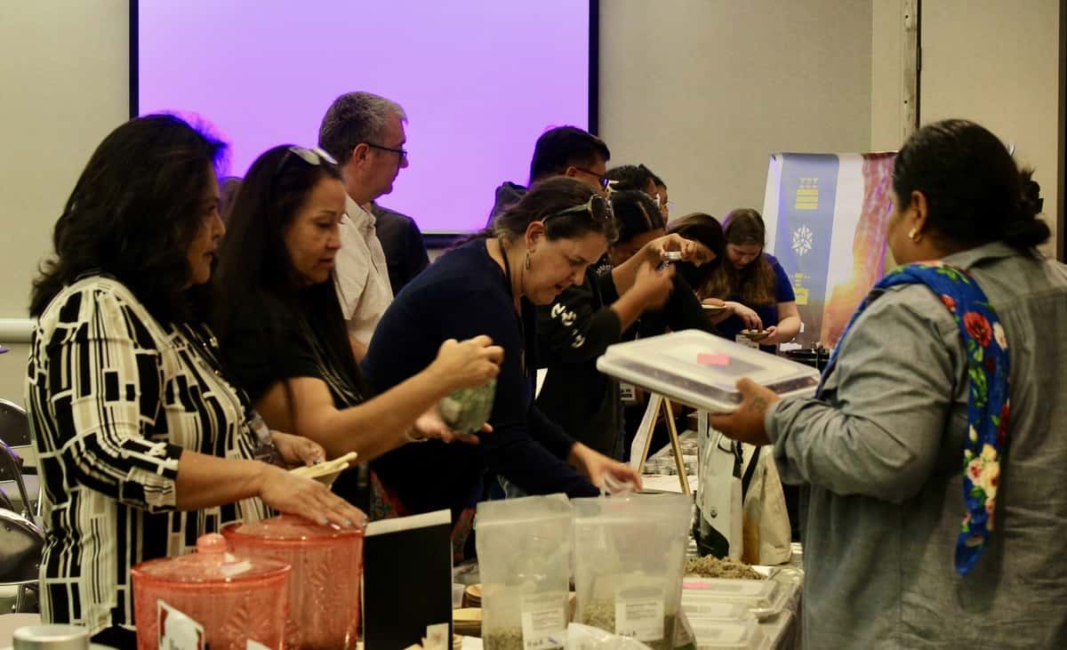 Participants creating