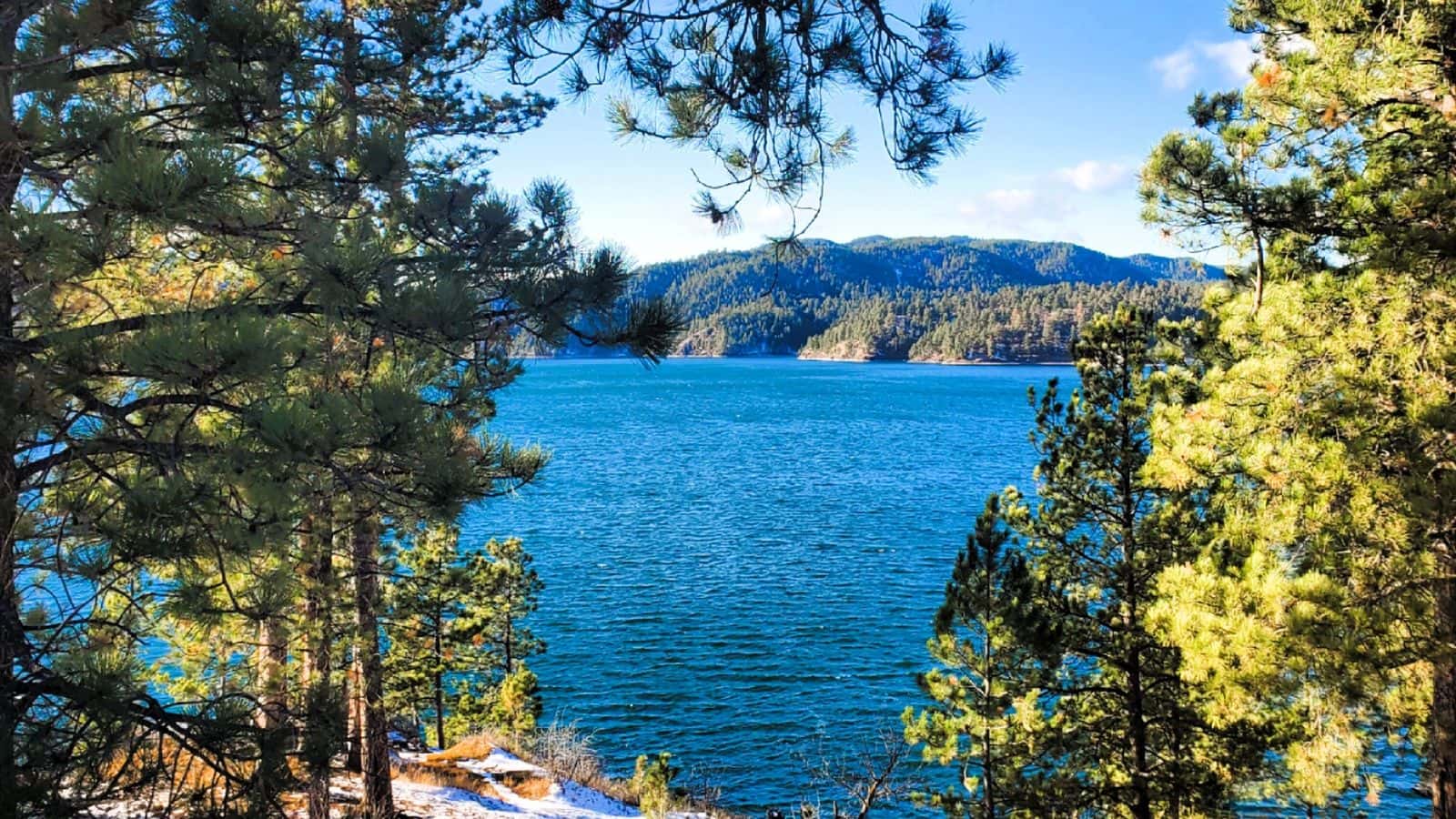 Pactola Reservoir is located 15 miles west of Rapid City. It is the largest and deepest reservoir in the Black Hills National Forest, boasting 14 miles of shoreline and 150-foot depths on 800 acres. (Photo Credit: Talli Nauman)