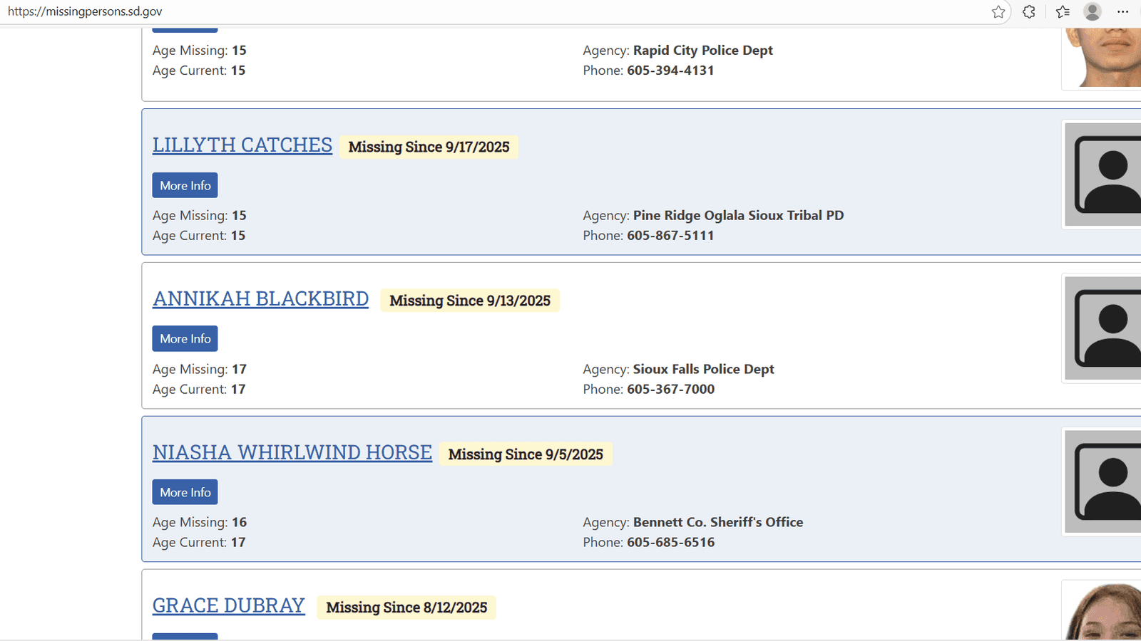 South Dakota’s Clearinghouse database