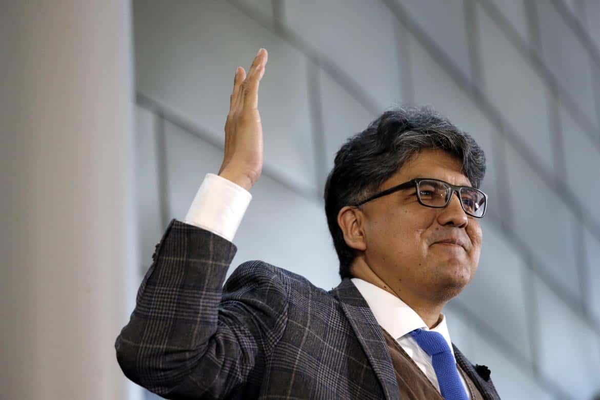 In this Oct. 10, 2016, file photo, author and filmmaker Sherman Alexie gives the keynote address at a celebration of Indigenous Peoples Day at Seattle's City Hall. Alexie won the 2018 Carnegie Medal for literary excellence in nonfiction for “You Don’t Have to Say You Love Me: A Memoir.” (Elaine Thompson / Associated Press)