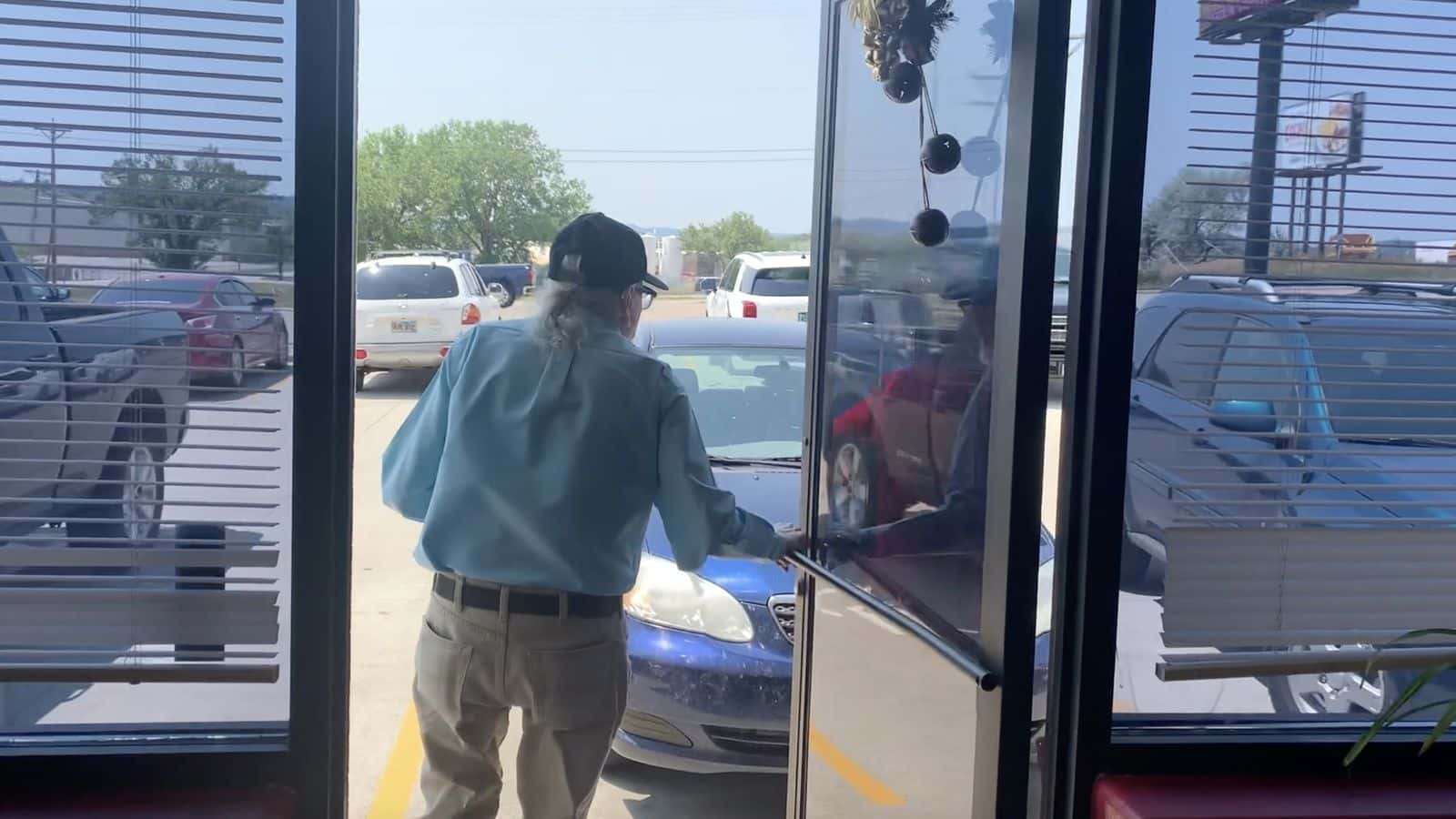 Tim Giago leaves the Native Sun newsroom in Rapid City, S.D. in July 2021. Photo Credit: Jodi Rave Spotted Bear