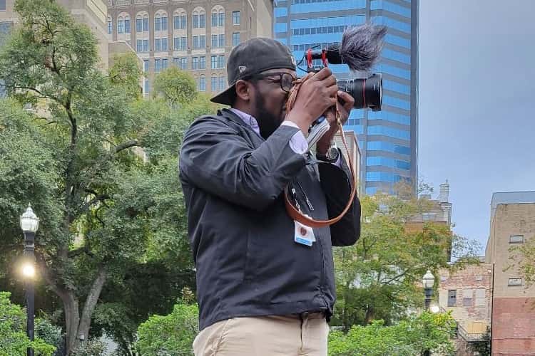 Report for America corps member Will Brown reports on race, inequality and poverty for WJCT and Jacksonville Today in Jacksonville, Florida. Photo credit/ Report for America