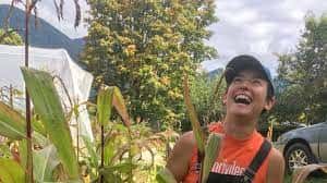 Elizabeth Bragg, Blackfeet/Cherokee/Gros Ventre, is owner of Long Hearing Farm in Washington’s fertile Skagit Valley. "It’s incredibly giving, this land that we’re on,” Bragg said. (Photo courtesy of Elizabeth Bragg)