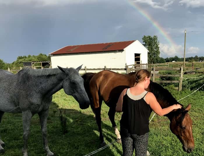 sarah-with-horses-rain-1