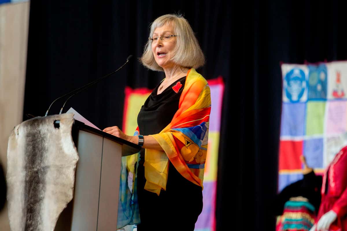 At the Inquiry's closing ceremony, Chief Commissioner Marion Buller said that “an absolute paradigm shift is required to dismantle colonialism in Canadian society.” 

Chief Commissioner Marion Buller speaks at the closing ceremony marking the conclusion of the National Inquiry into Missing and Murdered Indigenous Women and Girls at the Museum of History in Gatineau, Quebec on June 3, 2019. - After two and a half years of hearings, a Canadian inquiry released its final report on the disappearance and death of hundreds, if not thousands of indigenous women, victims of endemic violence it controversially said amounted to "genocide." (Photo by Andrew Meade / AFP)        (Photo credit should read ANDREW MEADE/AFP/Getty Images)