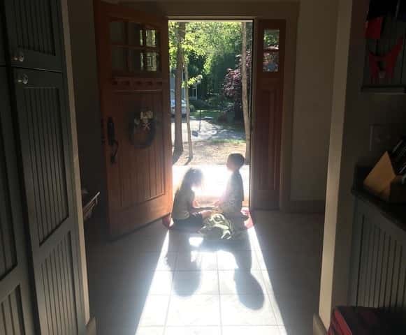 photo courtesy of a family member.
In this photo submitted with parental permission for publication, a biologically male 8-year-old, on the left, shows a choice for identification as a female. The adoptive parent says, “I’ll support my daughter in whatever sport or activity she wants to participate in.”