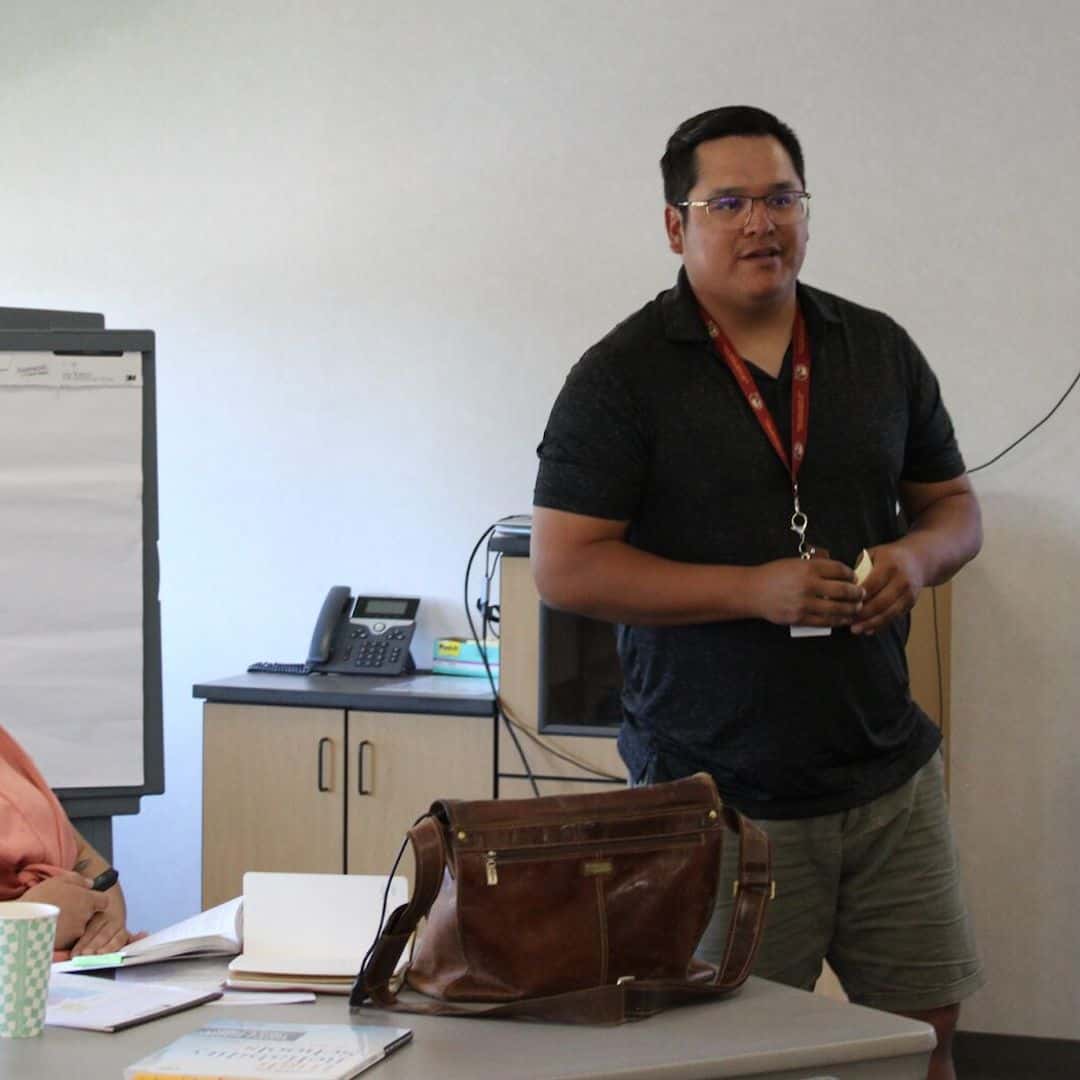 Josh Standing Elk speaking