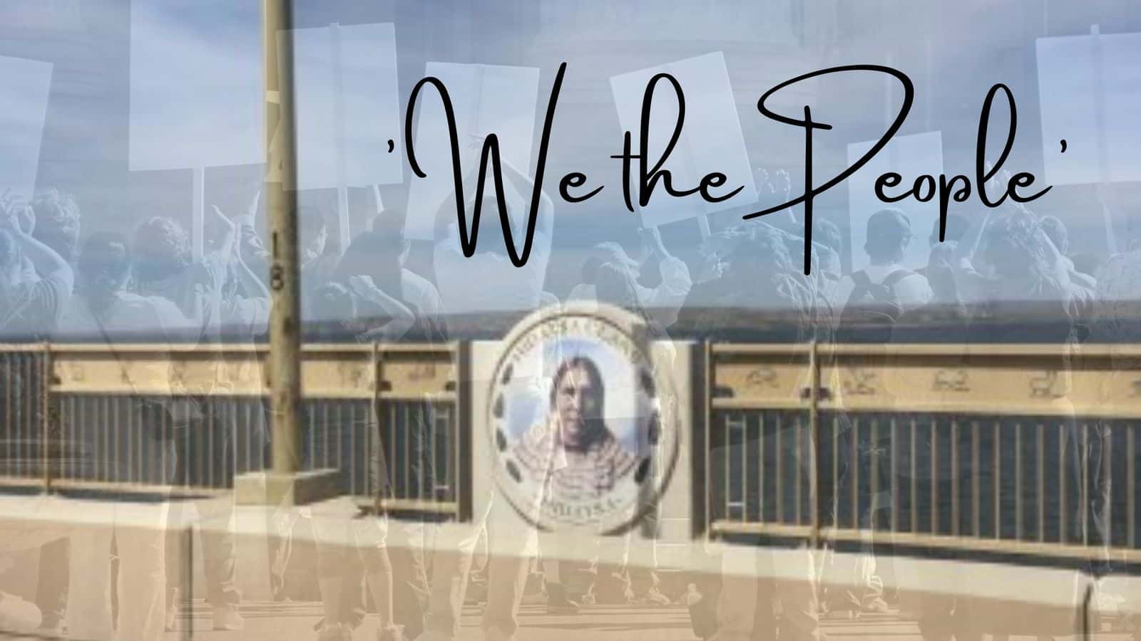 The 'We the People' protest is scheduled for Saturday, May 27, at the 4 Bears Bridge. Photo credit Sara Marcum/Canva