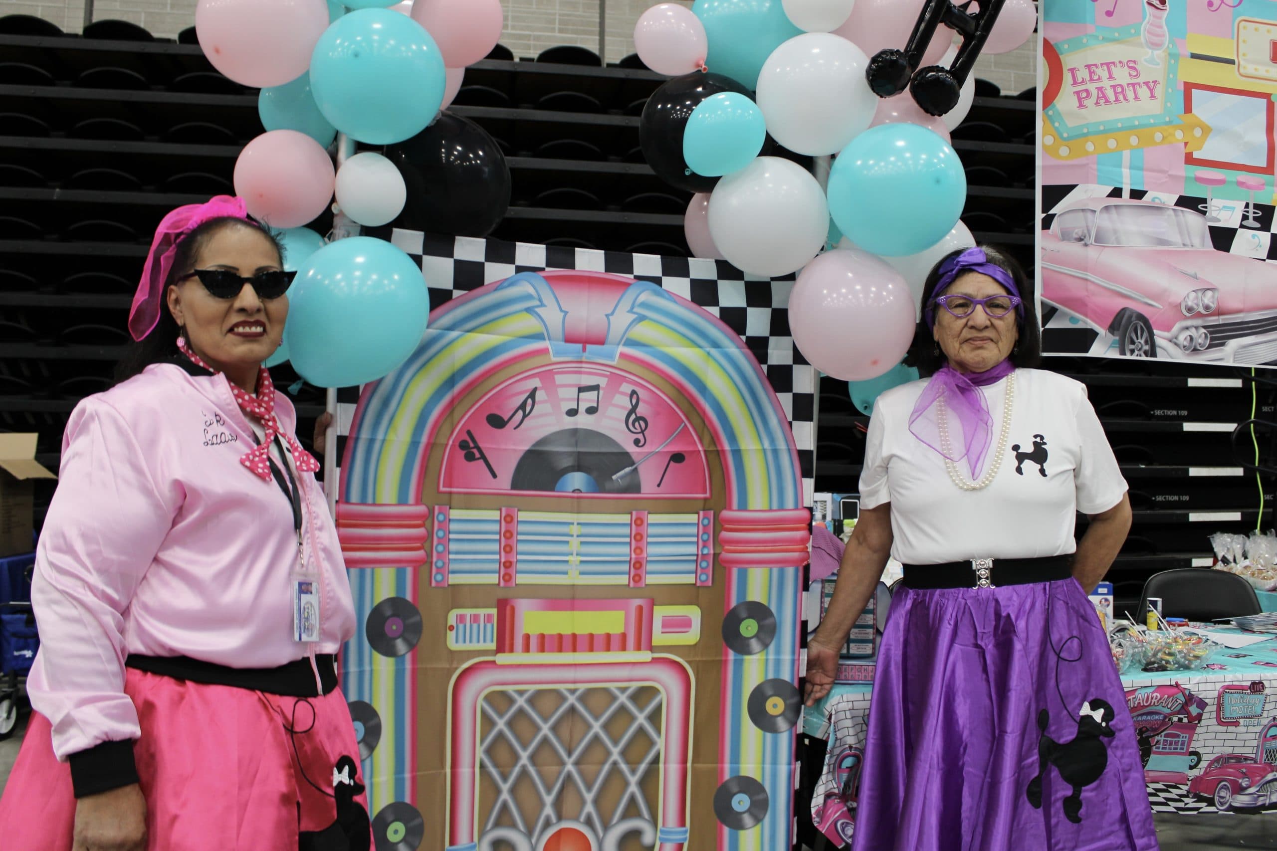 Two elders representing the Northeast segment of the MHA Nation went all out with their ‘50s-themed outfits. 
