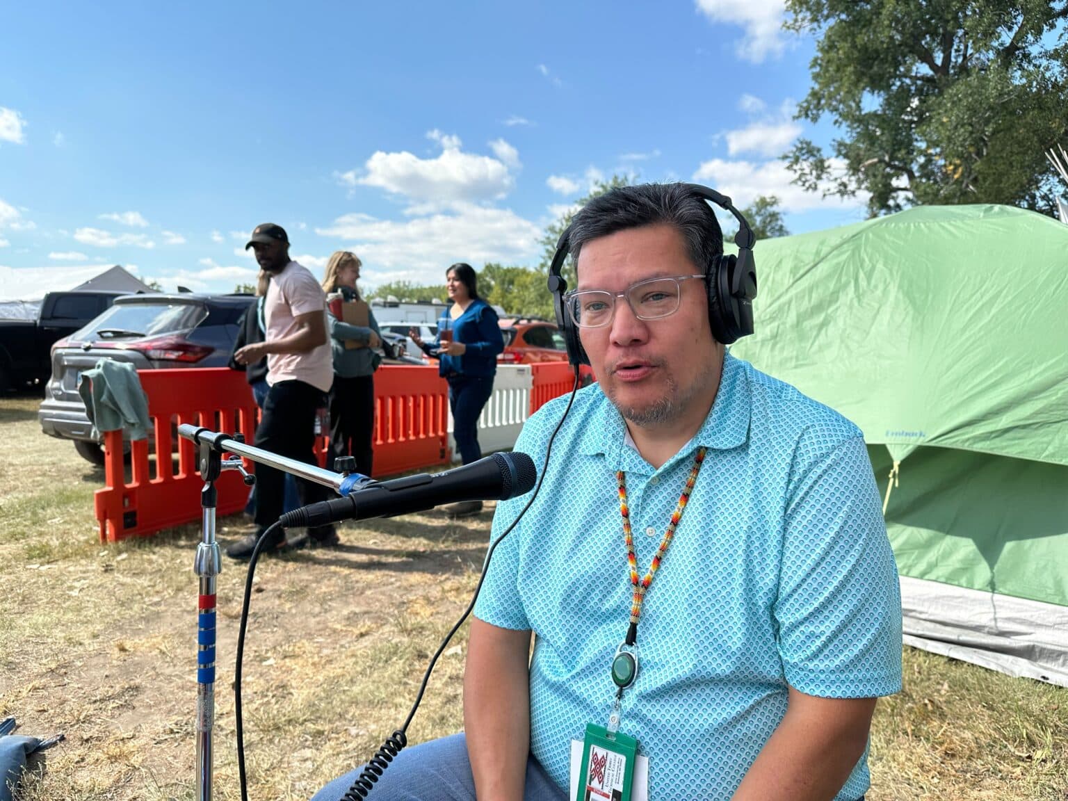  Justin Young, who chaired the UTTC international powwow committee. (Sept. 6.) (Buffalo’s Fire Photo/Brian Bull)