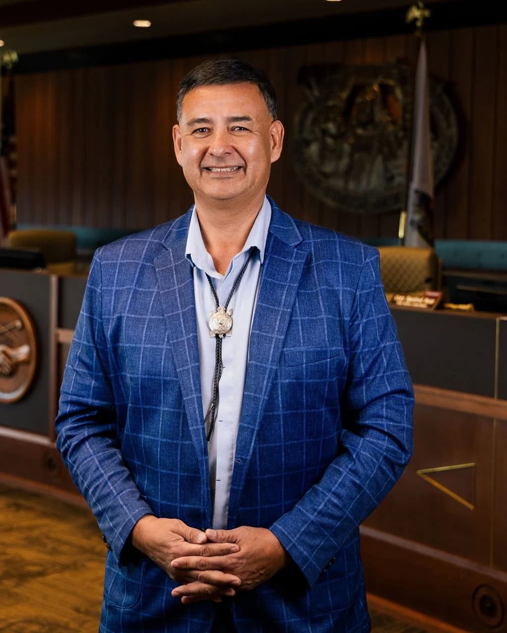 Mark Fox, chairman of the MHA Nation, leads the six-member Tribal Business Council that is at the heart of this lawsuit.
