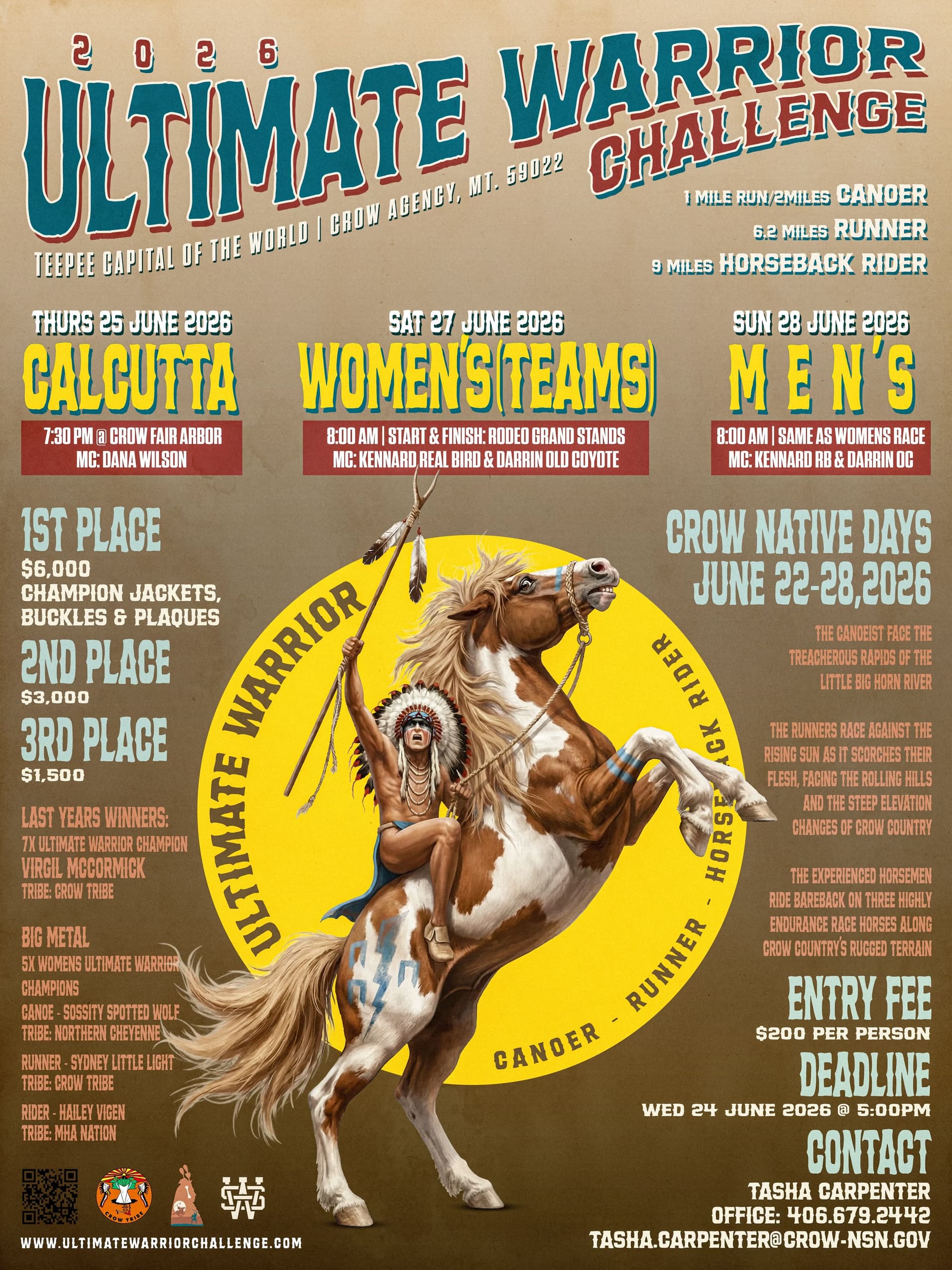 Ultimate Warrior Challenge set for June 26-28 in Crow Agency