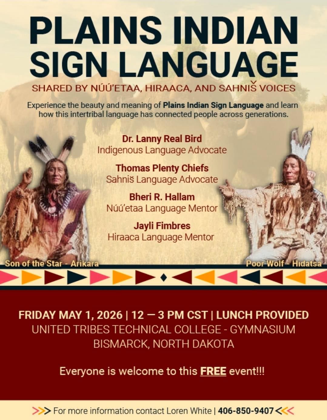 Plains Indian Sign Language event set for May 1 in Bismarck