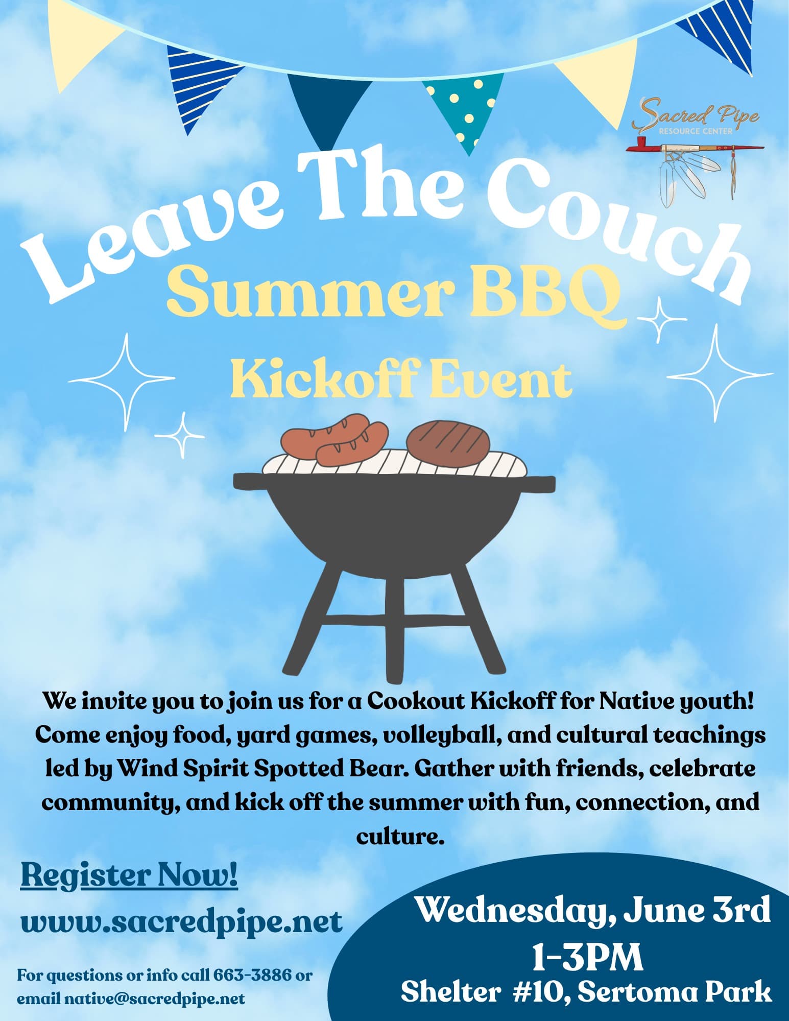 Sacred Pipe Resource Center plans summer BBQ kickoff for Native youth