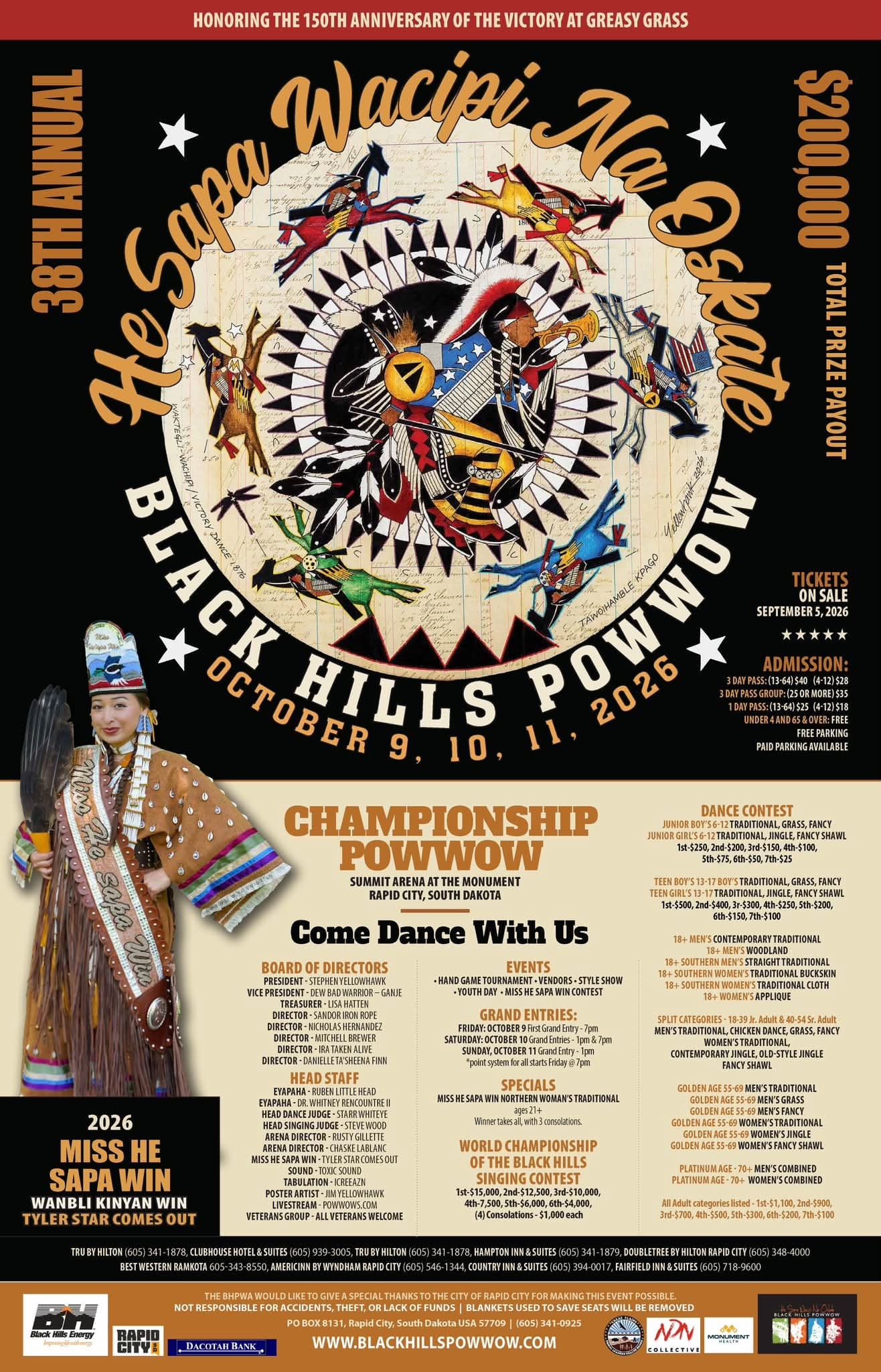 Black Hills Powwow set for October in Rapid City