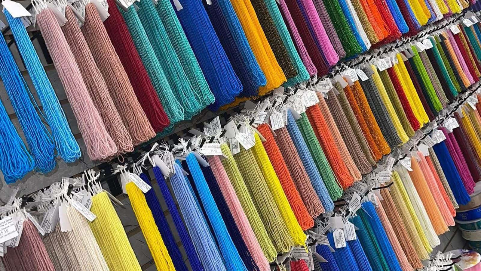 Chrissy Rhoads initially started by selling her own beadwork as a way to reconnect and "keep our traditions alive," but later shifted her focus to selling beadwork supplies. Photo courtesy of Chrissy Rhoads