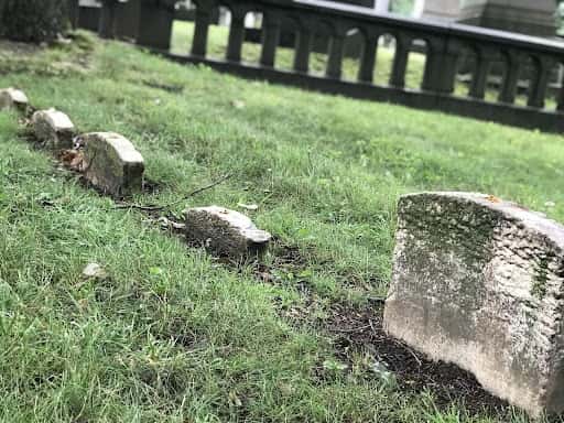Twenty-five Indigenous children who died while attending the Lincoln Institution and Educational Home were buried here in the Woodlands Cemetery in Philadelphia, Pennsylvania. Associate Professor Louellyn White at Concordia University in Montreal, Canada, is trying to find the families. (Photo courtesy of Louellyn White)