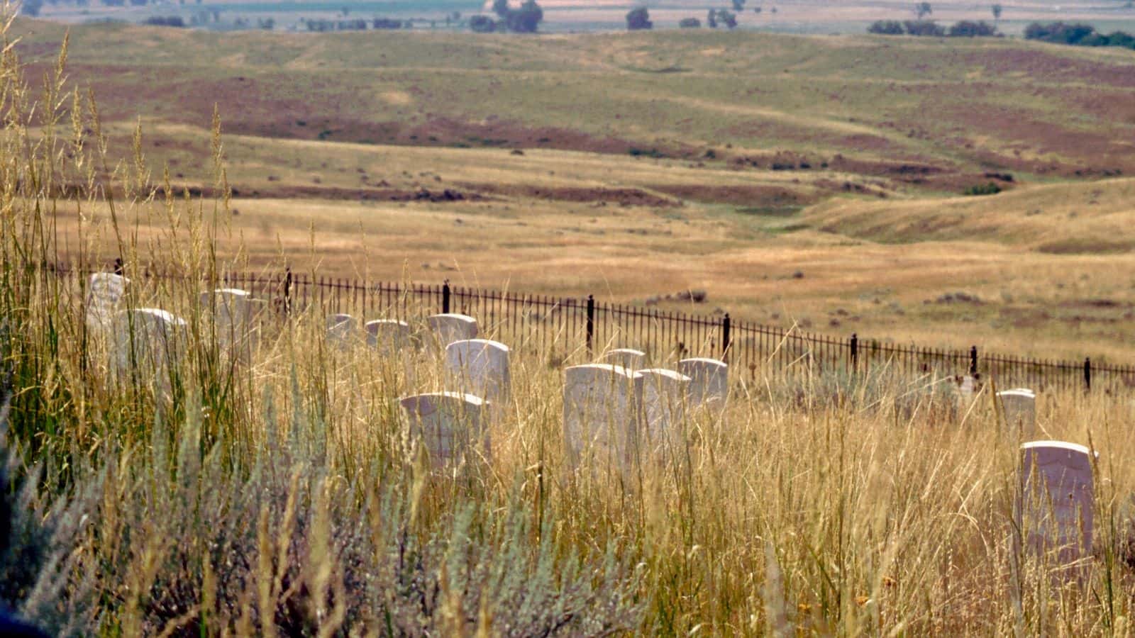 Little Bighorn Battlefield National Monument preserves the site of the June 25-26, 1876, Battle of the Little Bighorn near Crow Agency, Montana. The monument serves as a memorial to those who fought in the battle, including George Armstrong Custer’s 7th Cavalry and a combined Lakota, Northern Cheyenne and Arapaho force. Custer National Cemetery, located on the battlefield, is also part of the national monument. (John Fyfe/Wikimedia Commons)