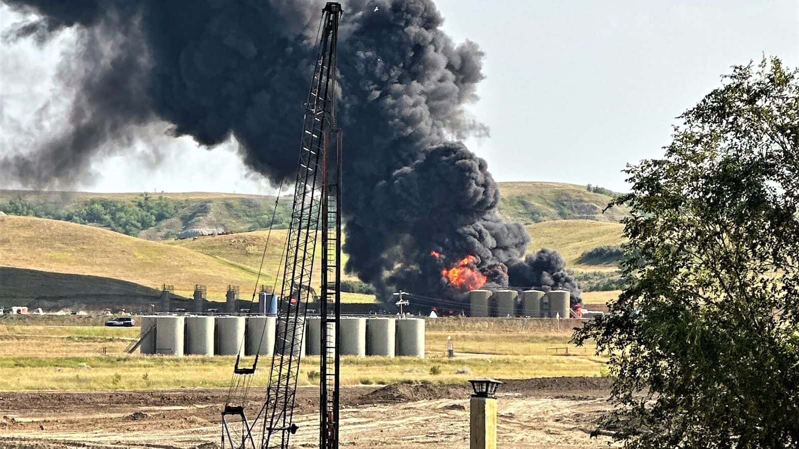 Nearby resident “worried about what was going to be in the air after that explosion. Would it affect our breathing?” Photo Courtesy Valorie Brady