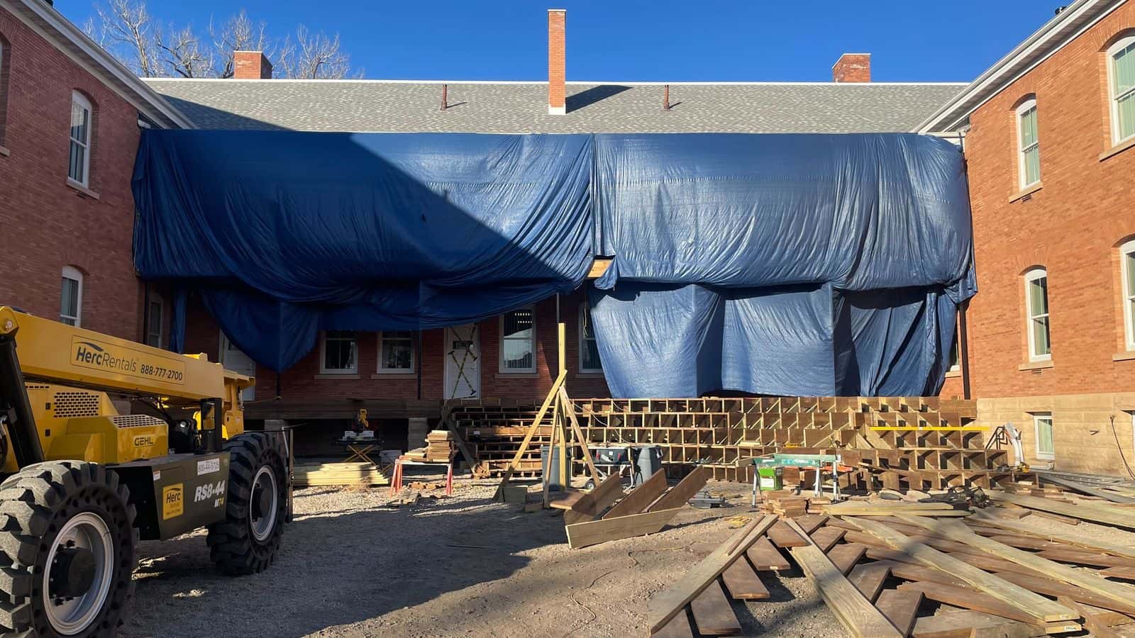 UTTC is constructing the Snow Country Prison Memorial to acknowledge the trauma caused by Japanese American internment camps. Photo credit/ Adrianna Adame
