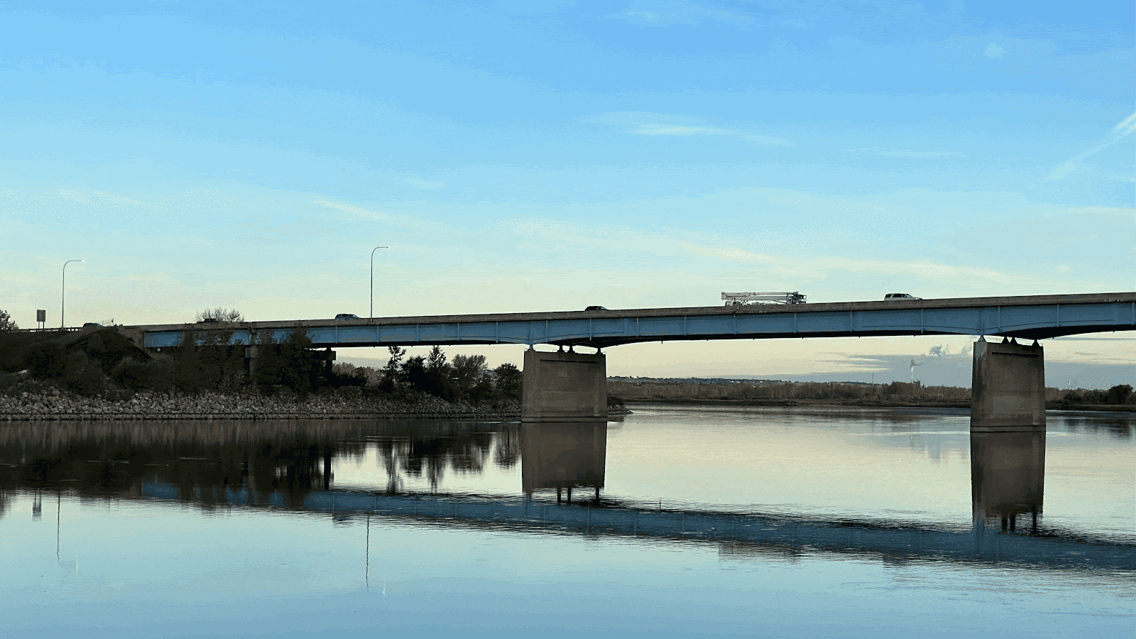 Missouri River in Bismarck (Photo credit/ Grace Fiori).